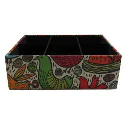 بنیس جعبه 6 خانه طرح پرنده و تخم مرغ