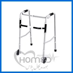 واکر تاشو آلومینیومی چرخ دار با ارتفاع متغییر رنگی