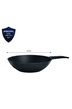 ماهیتابه دسته آنتی باکتریال 28 سانتی 2.9 لیتری بیو الماس کاراجا