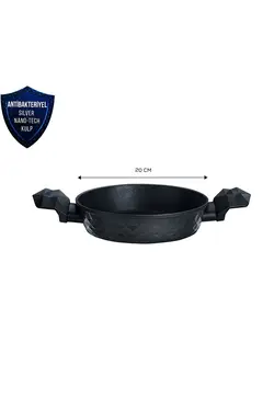 ماهیتابه دسته آنتی باکتریال 20 سانتی 1.2 لیتری بیو الماس کاراجا