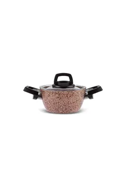 ست ماهیتابه 5 تکه بیو گرانیتی سایز کوچک طرح چوب استونی کاراجا