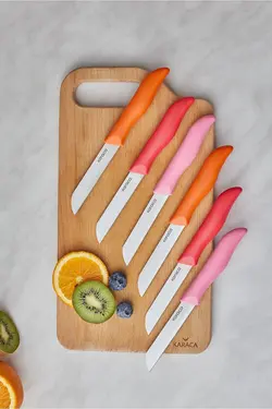 ست چاقو چاقوی میوه ای غروب زردآلو 6 عدد کاراجا