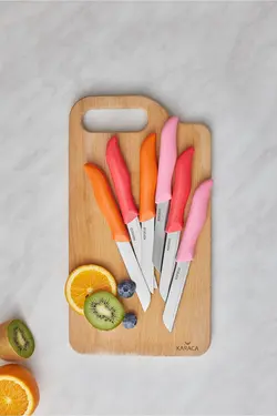 ست چاقو چاقوی میوه ای غروب زردآلو 6 عدد کاراجا