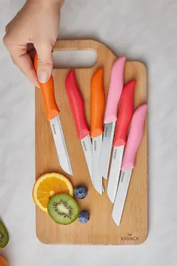 ست چاقو چاقوی میوه ای غروب زردآلو 6 عدد کاراجا