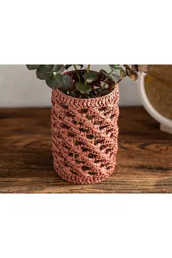 کاشی گلدان سویا 9*9*15 سانتی متر انگلیش هوم