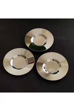 کیسه دکوری کات باقلوا با بشقاب استیل سرویس چای خوری 6 نفره پاشاباغچه