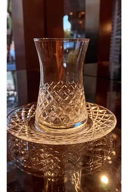 سرویس چای خوری 12 تیکه با دکور باقلوا پاشاباغچه