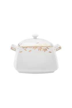 ظروف غذاخوری چینی 60 عددی کرم سویا 12 نفره