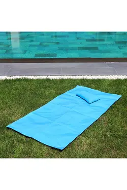 حوله روکش ساحلی و پیک نیک فیروزه ای کوچک/پارچه دافع آب و شن-hmy-6206