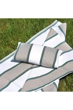 حوله پوشش ساحلی راه راه مینی / پارچه دافع آب و شن-hmy-6202