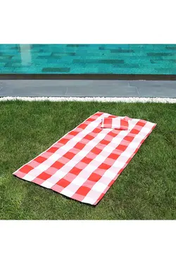 حوله روکش ساحل شطرنجی مینی پددار-پارچه دافع آب و شن-hmy-6205