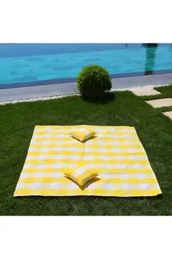 حوله روکش پیک نیک ساحلی 140 x 140 سانتی متر / پارچه دافع آب و شن Hmy-6217