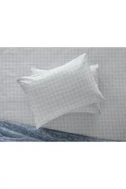 روبالشی 2 بسته ای Trellis Easy-Iron 50×70 سانتی متر آبی – دارچینی انگلیش هوم