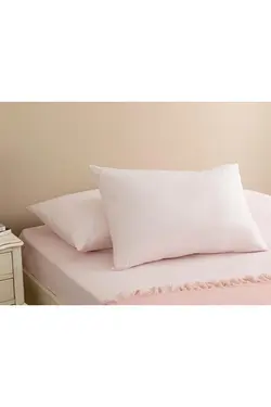 روبالشی 2 بسته پنبه ای ساده 50×70 سانتی متری پودری صورتی انگلیش هوم