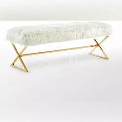 نیمکت پایه استیل مدرن مدل اپال