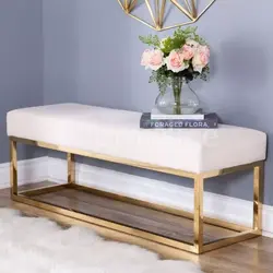 نیمکت پایه استیل مدرن مدل رها