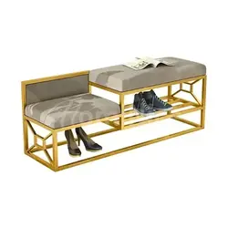 جا کفشی نیمکت استیل مدل نینا