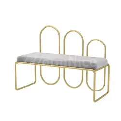 نیمکت پایه استیل مدرن مدل کالی