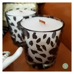 شات شمع مات سفید و مشکی سویا وکس