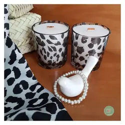 شات شمع مات سفید و مشکی سویا وکس