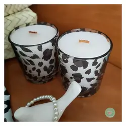 شات شمع مات سفید و مشکی سویا وکس