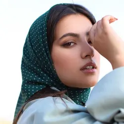 باندانا خال دار سبز کله غازی