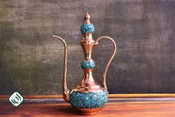 گلاب پاش شلغمی مس و فیروزه