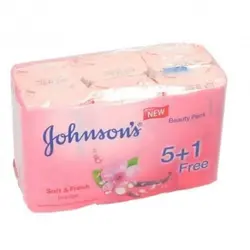 صابون جانسون Johnson’s با رایحه آلبالو و وانیل   بسته 6 عددی