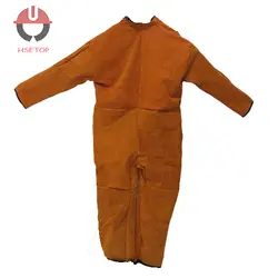 لباس ایمنی یکسره چرم جوشکاری