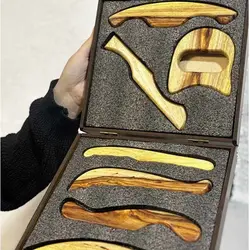 ست هفت تکه گراستون | ابزار ماساژ چوبی گراستون