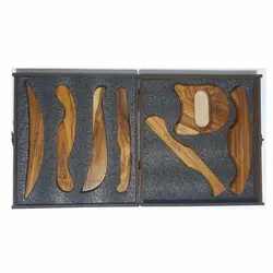 ست هفت تکه گراستون | ابزار ماساژ چوبی گراستون