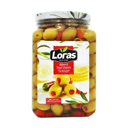 زیتون با مغز فلفل لراس (1.500گرم)