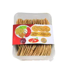نان خشک گندم سکه ای سبزیجات حامی