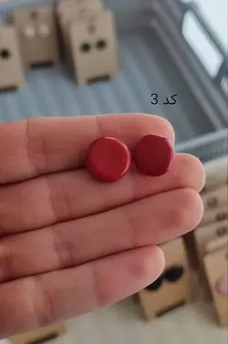 گوشواره سفالی طرح عدس