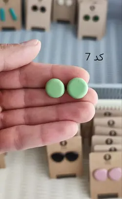 گوشواره سفالی طرح عدس