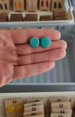 گوشواره سفالی طرح عدس