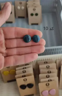 گوشواره سفالی طرح عدس