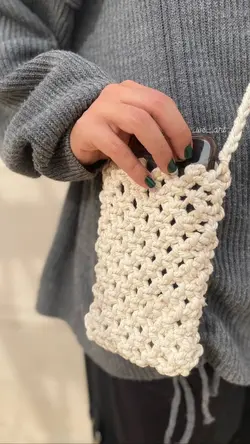 کیف موبایل مکرومه