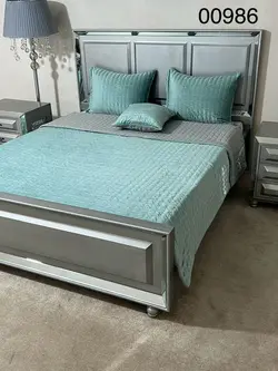 روتختی دونفره مخمل کالیفرنیا گلدوزی پولک کد 00986