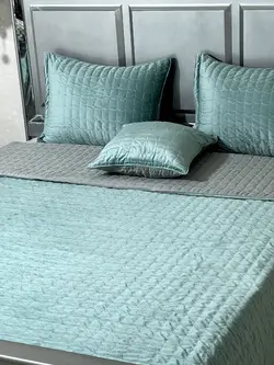 روتختی دونفره مخمل کالیفرنیا گلدوزی پولک کد 00986