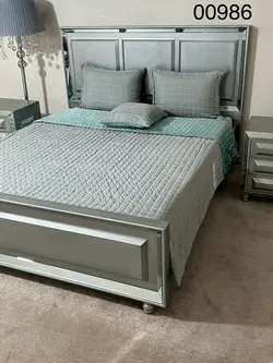 روتختی دونفره مخمل کالیفرنیا گلدوزی پولک کد 00986