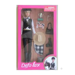 عروسک باربی اسب سوار Defa Lucy کد 8289