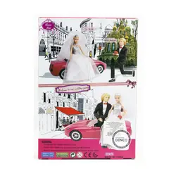 عروسک باربی عروس و داماد Defa Lucy کد 8305