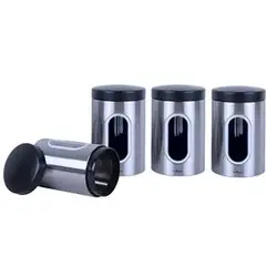 بانکه حبوبات استیل پنجره دار 1 لیتر یونیک مدل UN-5970