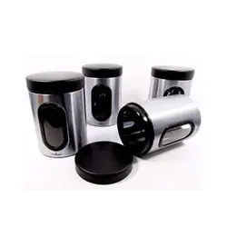 بانکه حبوبات استیل پنجره دار 1 لیتر یونیک مدل UN-5970