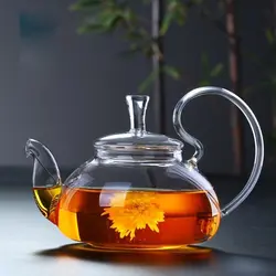 ست قوری و وارمر پیرکس مدل اشرافی گنجایش 600 سی سی