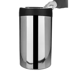 سطل زباله استیل شوت بین آکاالکتریک 30لیتر