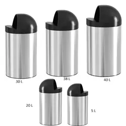 سطل زباله استیل کاپ بین آکا الکتریک 5لیتر