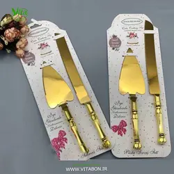 کارد و کفگیر کیک طلایی