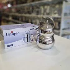 کتری و قوری استیل 2/5 لیتر لوله دار یونیک کد UN-7266